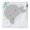 Clevamama Bamboo Extra Large Baby Towel White And Grey