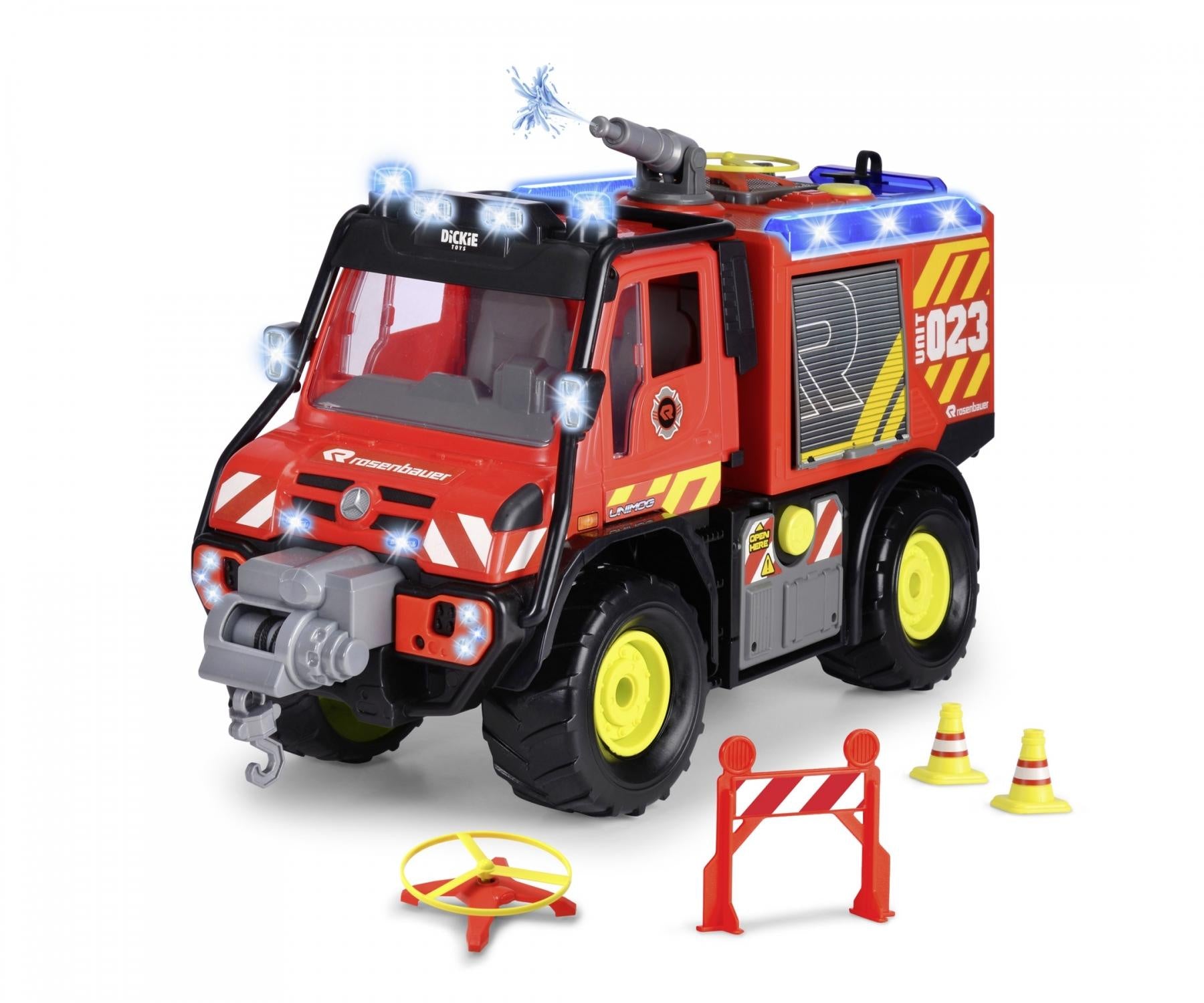 Dickie Toys Mercedes Benz Unimog U530 Fire Rescue Truck