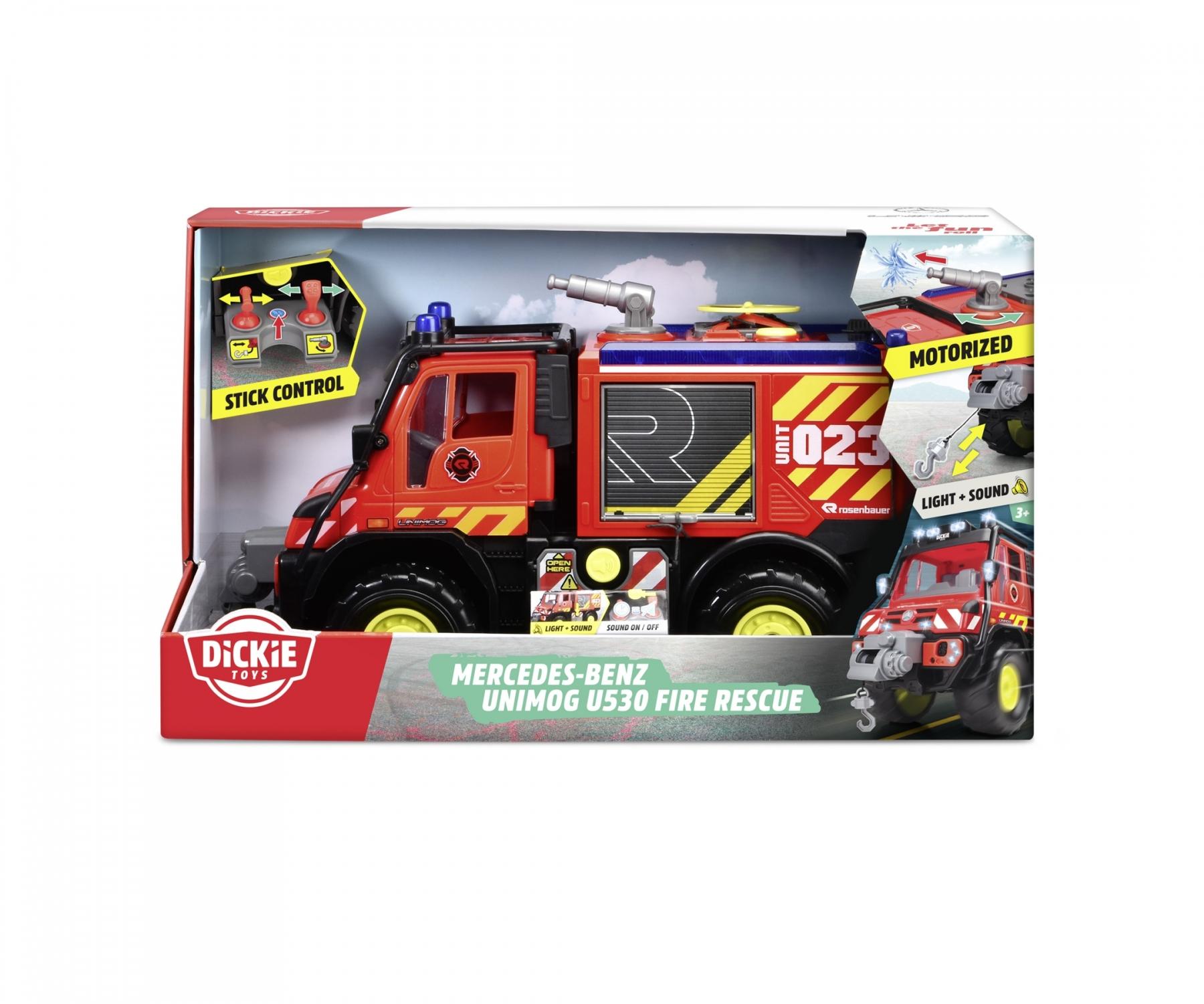 Dickie Toys Mercedes Benz Unimog U530 Fire Rescue Truck