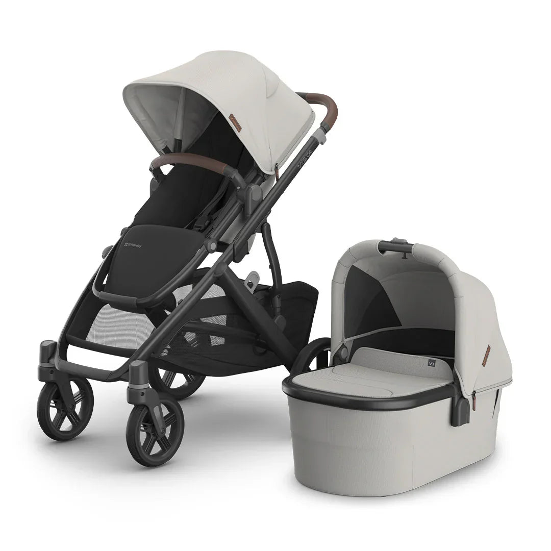 UppaBaby Vista V3 Savannah Bundle With Maxi Cosi Pebble 360 Car Seat And Isofix Base