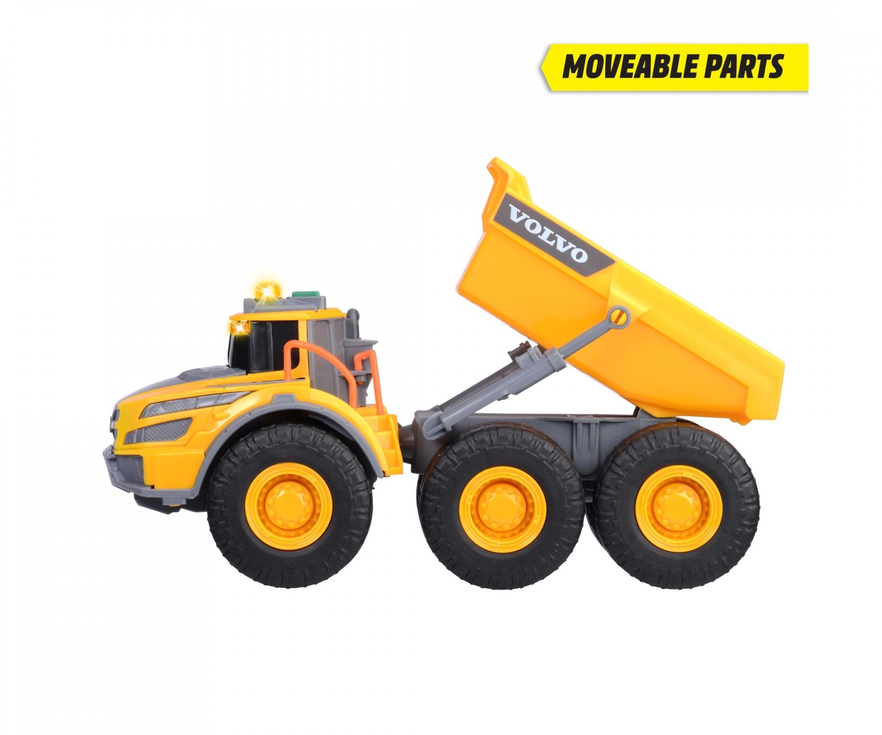 Dickie Volvo Articulated Hauler Truck Light And Sound