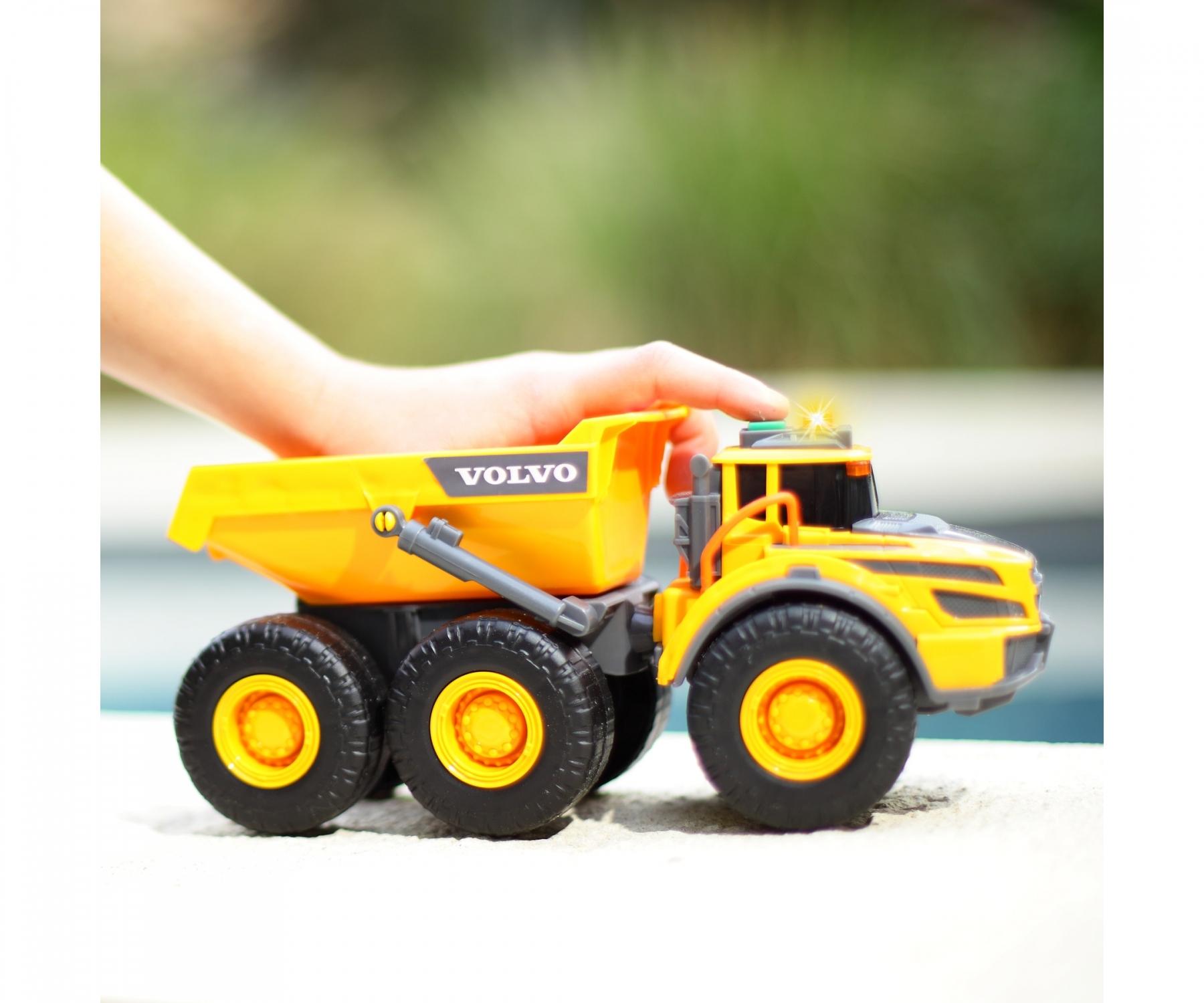 Dickie Volvo Articulated Hauler Truck Light And Sound