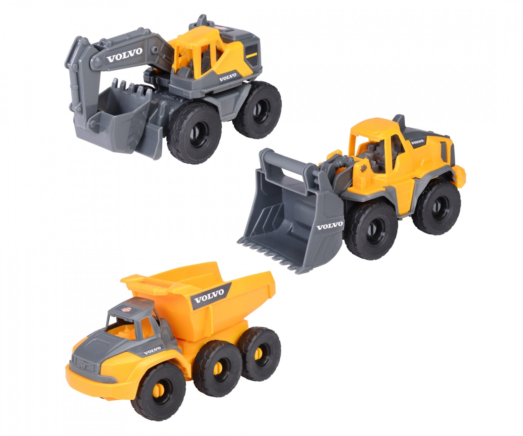 Dickie Volvo 3pc Construction Vehicle Play Set