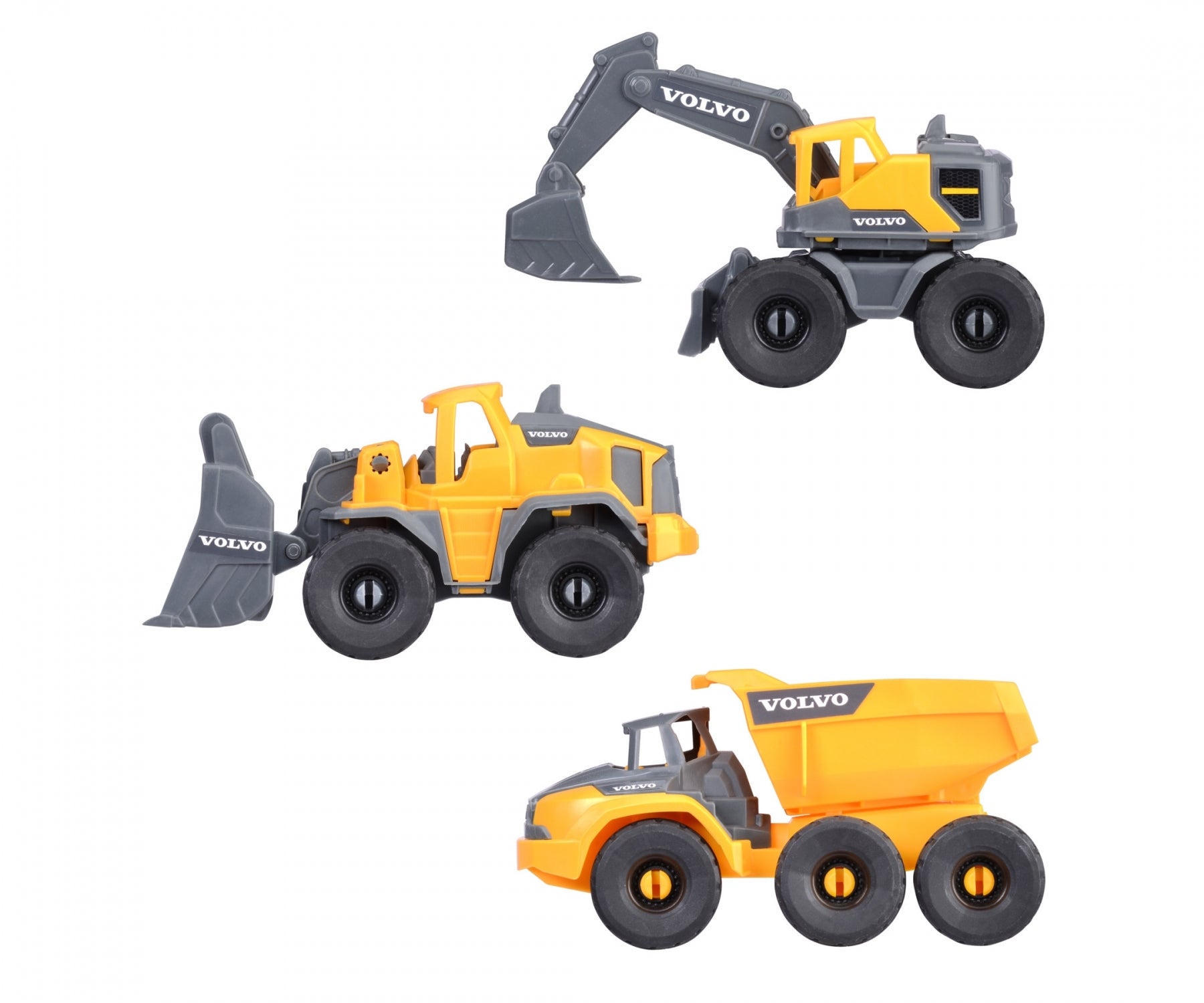 Dickie Volvo 3pc Construction Vehicle Play Set
