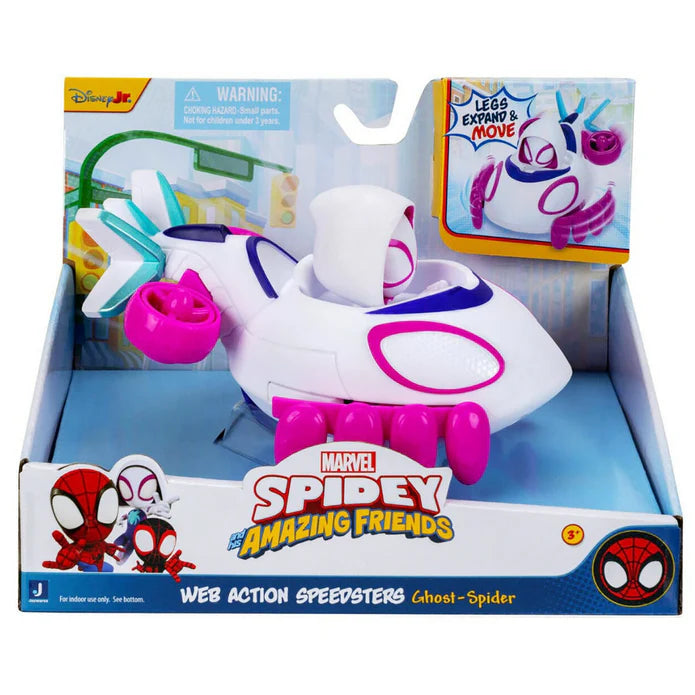 SpiderMan Spidey And His Amazing Friends Web Action Speedsters Ghost Spider