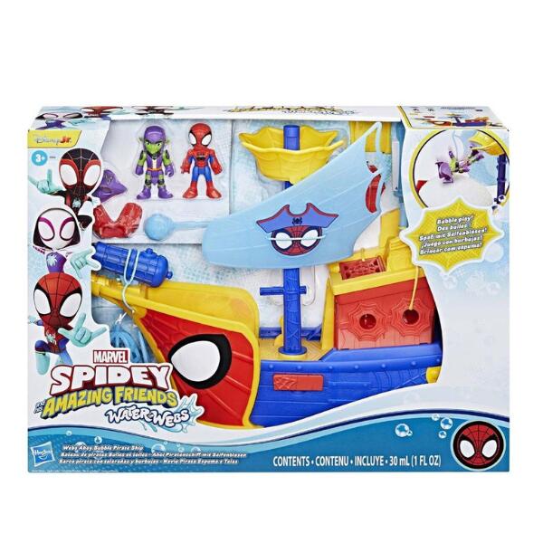 SpiderMan Spidey And Amazing Friends Web Ahoy Bubble Pirate Ship