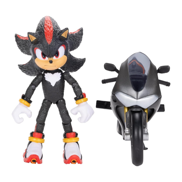 Sonic The Hedgehog Sonic's Shadow Motorcycle With Sonic Figure