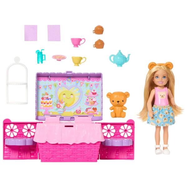 Barbie Club Chelsea Surprise Tea Party Picnic Doll And Accessories Playset