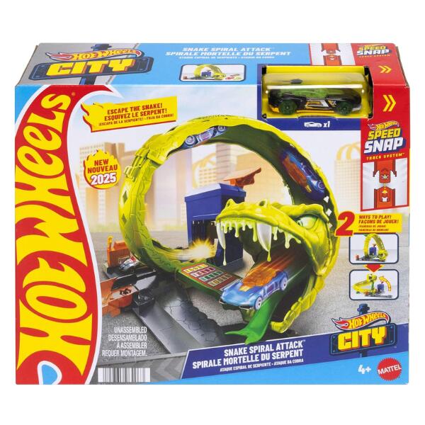 Hot Wheels Snake Spiral Attack Track Set