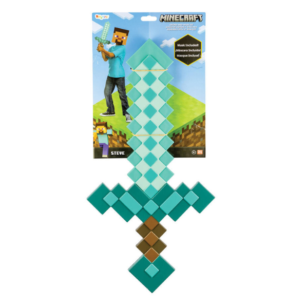 Minecraft Sword And Mask Costume Set