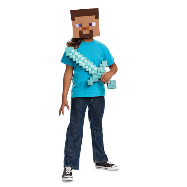 Minecraft Sword And Mask Costume Set