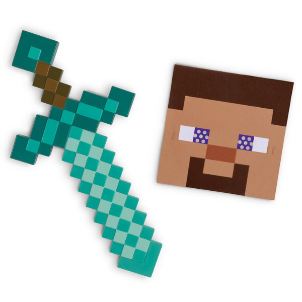 Minecraft Sword And Mask Costume Set
