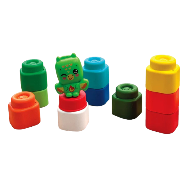 Clementoni Soft Clemmy Baby Dragon Sensory Soft Blocks Set