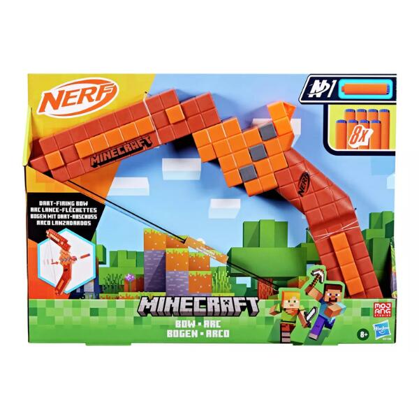 Nerf Minecraft Dart  Bow With 8 Darts