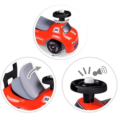 Smoby Auto Infant Ride On Red