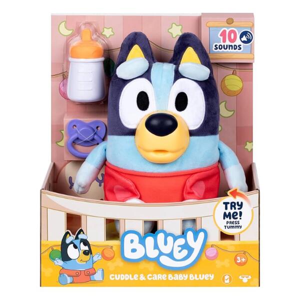 Bluey Cuddle And Care Bluey Soft Toy With Sounds