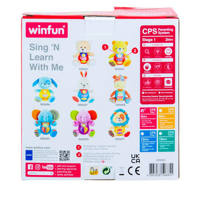 Winfun Sing And Learn With Me Bear