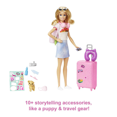 Barbie Malibu Travel Doll And Accessories Playset