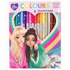 TopModel Colouring Pencils And Sharpener 18pc