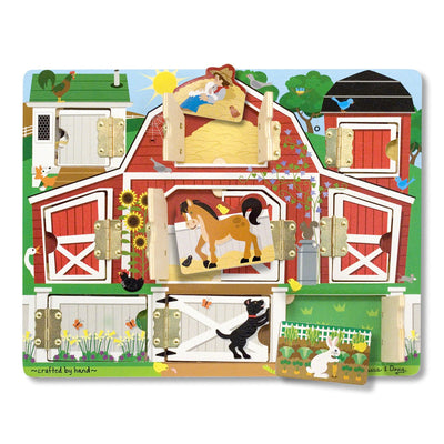 Melissa & Doug Magnetic Farm Hide And Seek Board