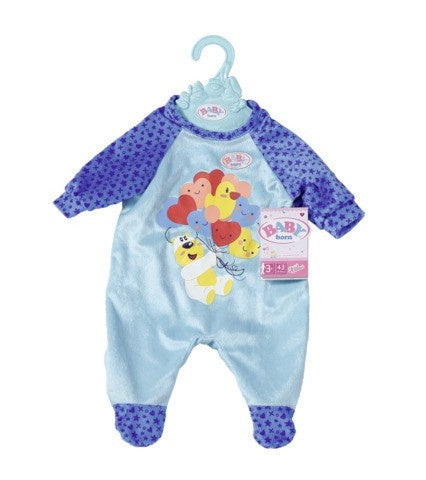 Baby Born Romper Sleep Suit Clothing For 43cm Doll Blue
