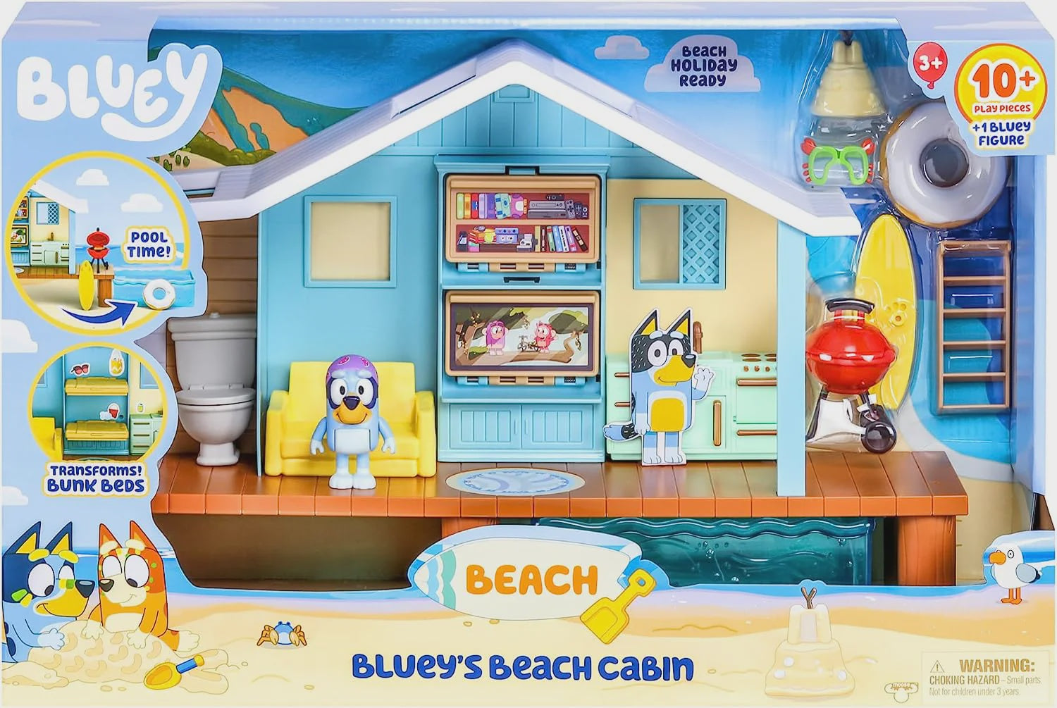 Bluey - Bluey's Beach Cabin Playset