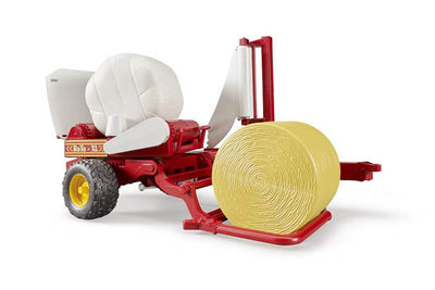 Bruder 02122 - Round Bale Wrapper and Bales - 1: