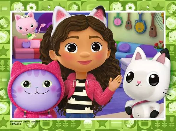 Gabby's Dollhouse 4 In a Box Jigsaw Puzzle