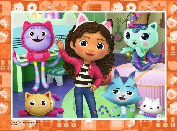 Gabby's Dollhouse 4 In a Box Jigsaw Puzzle