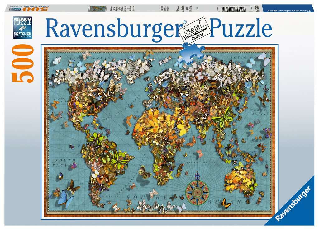 Ravensburger World Of Butterflies 500pc Jigsaw Puzzle