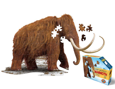 I am Woolly Mammoth 100pc Animal Shaped Jigsaw Puzzle