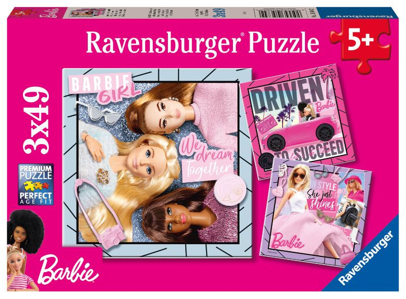 Barbie 3 x 49pc Jigsaw Puzzles