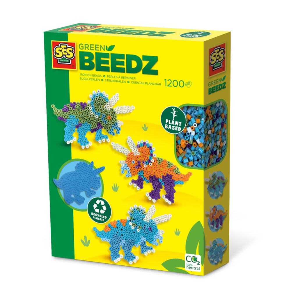 SES Creative Green Beedz Iron On Beads 1200pc
