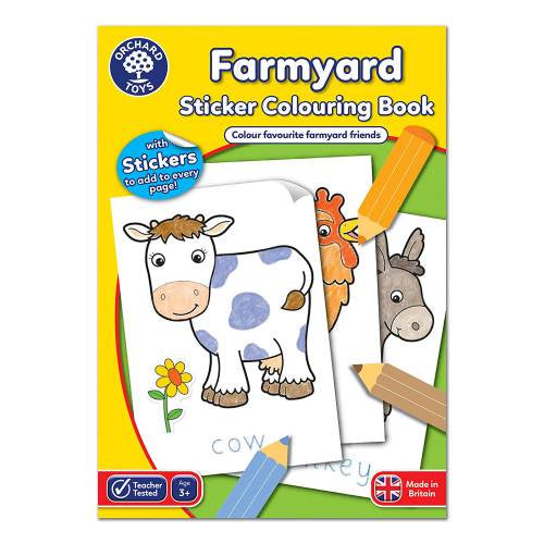 Orchard Toys Farmyard Sticker Colouring Book