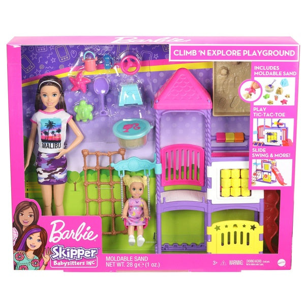 Barbie Skipper babysitters Inc Climb n' Explore Playground Dolls Playset