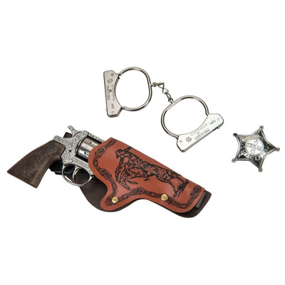 Gonher Cowboy Rifle & Pistol Playset 8 Shot