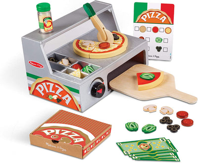 Melissa & Doug Top And Bake Pizza Counter Playset