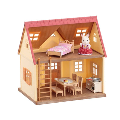 Sylvanian Families Red Roof Cosy Cottage Starter Home With Starter Set With Furniture