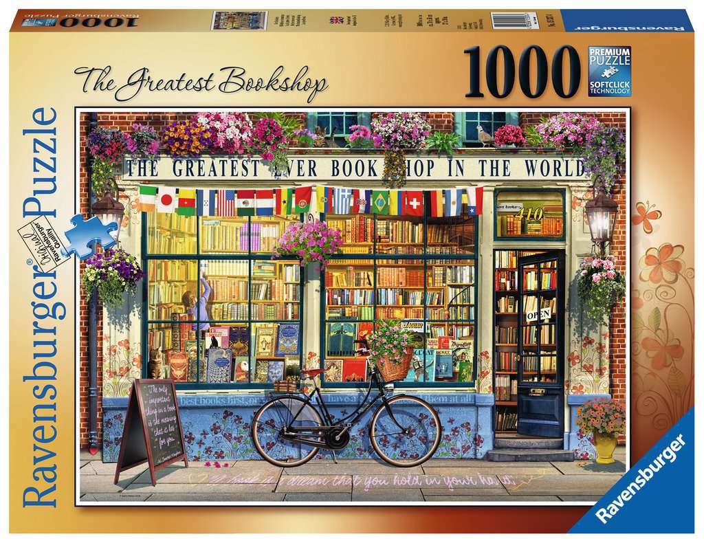 Ravensburger The Greatest Bookshop 1000pc Jigsaw Puzzle