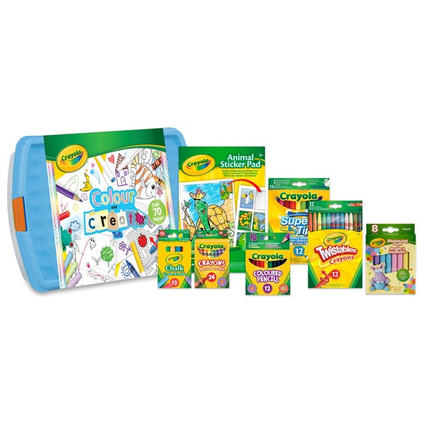 Crayola Colour And Create Art Tub 70 Pieces
