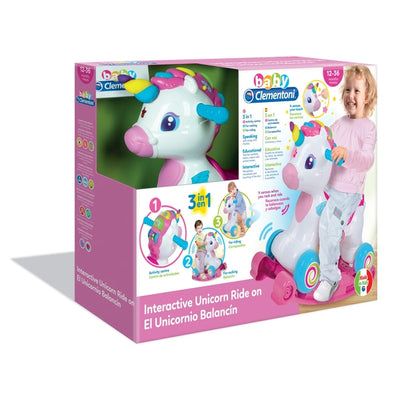 Baby Clementoni Interactive Unicorn Ride On