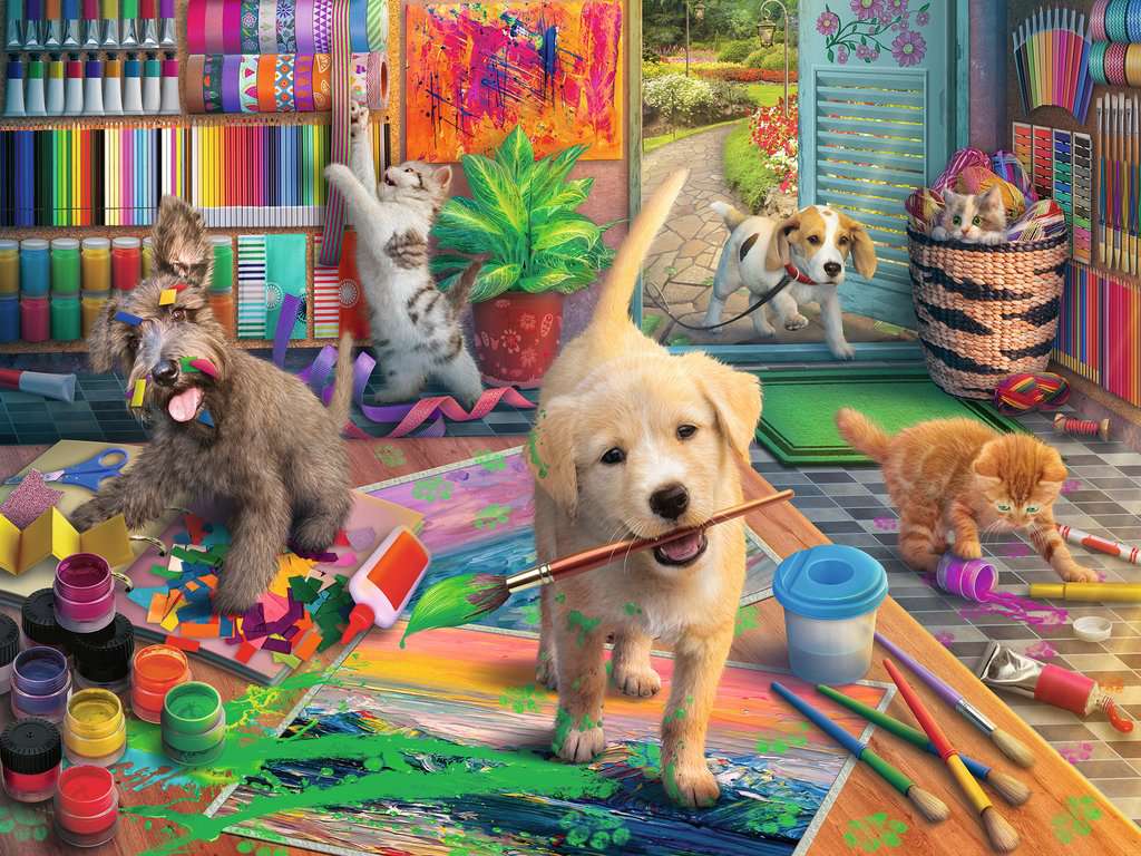 Ravensburger Cute Crafters 750pc Large Piece Jigsaw Puzzle