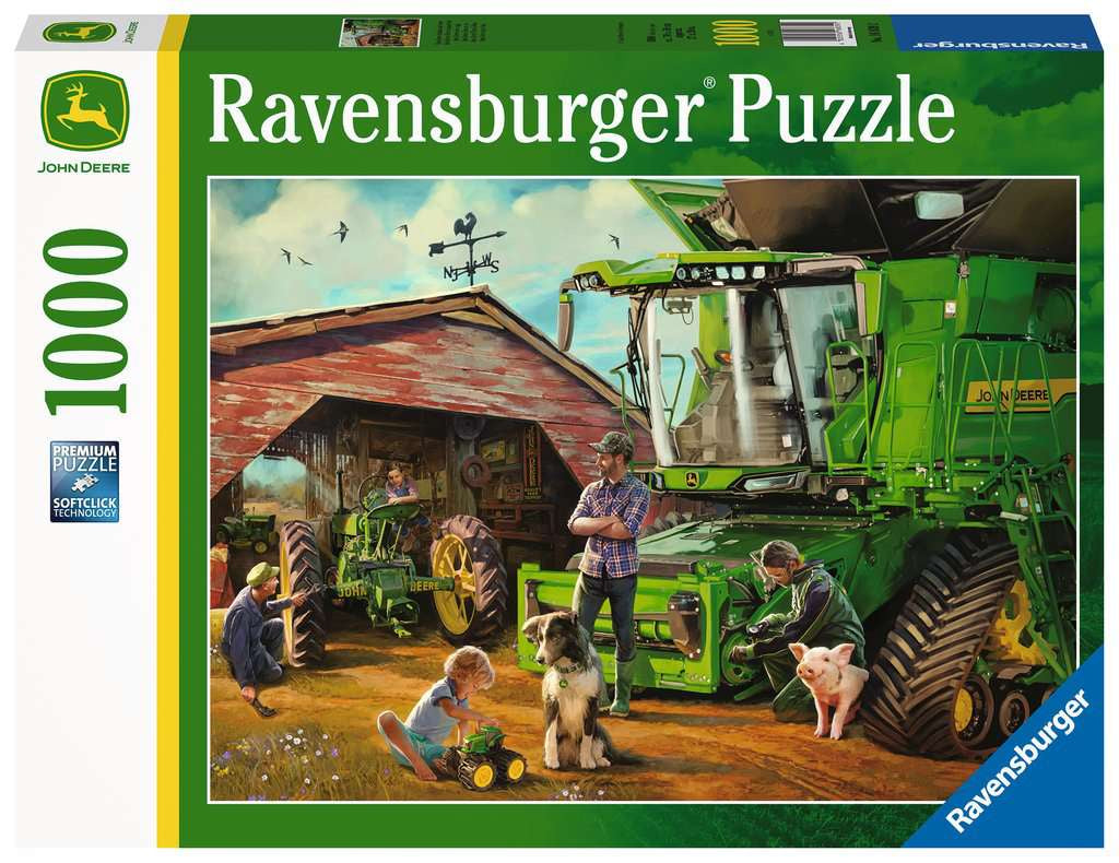 Ravensburger John Deere Then An Now 1000pc Jigsaw Puzzle