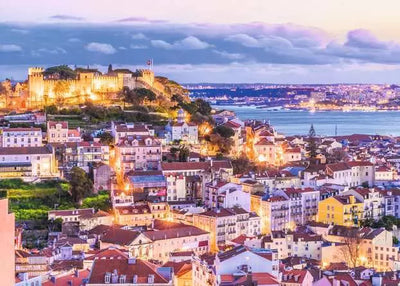 Ravensburger Lisbon And Sao Jorge Castle 1000pc Jigsaw Puzzle
