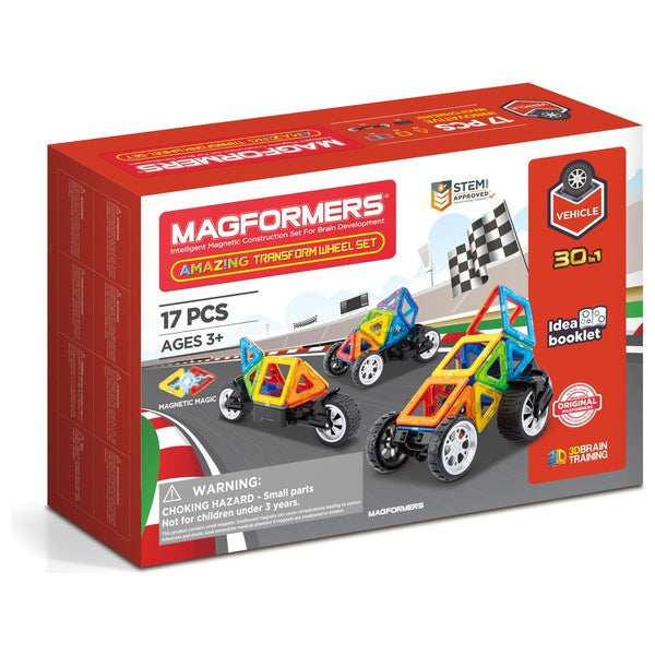 Magformers Amazing Transforming Wheel 17pc Construction Playset