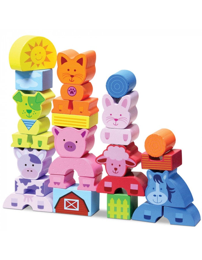 First Learning My First Farm Animal Wooden Blocks