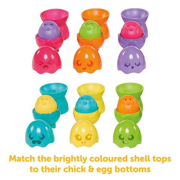 Tomy Toomies Hide And Squeak Egg Stackers