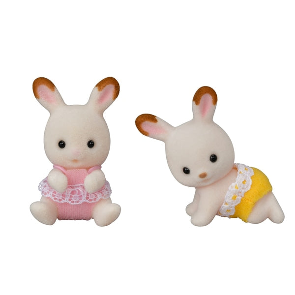 Sylvanian Families Chocolate Rabbit Twins Set