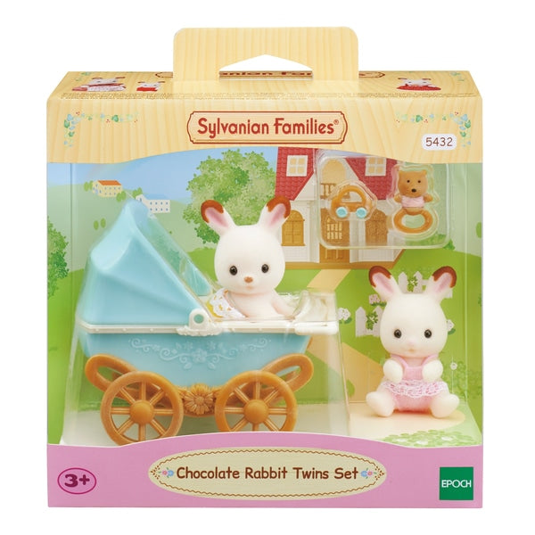 Sylvanian Families Chocolate Rabbit Twins Set