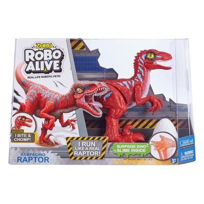 Robo Alive Rampaging Raptor Dinosaur Toy Red